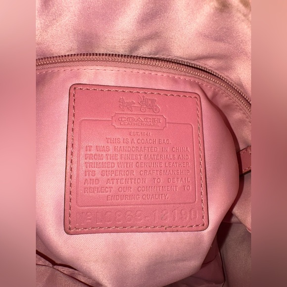 COACH HERITAGE STRIPE SIGNATURE C’s PVC BOSTON SATCHEL BAG WITH NO HANGTAG - Picture 4 of 17